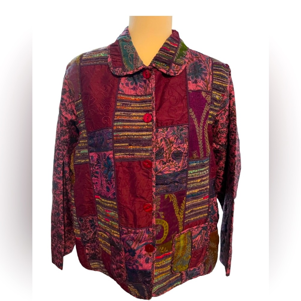 Coldwater Creek Patchwork Jacket Blazer. Size 1x. - image 1